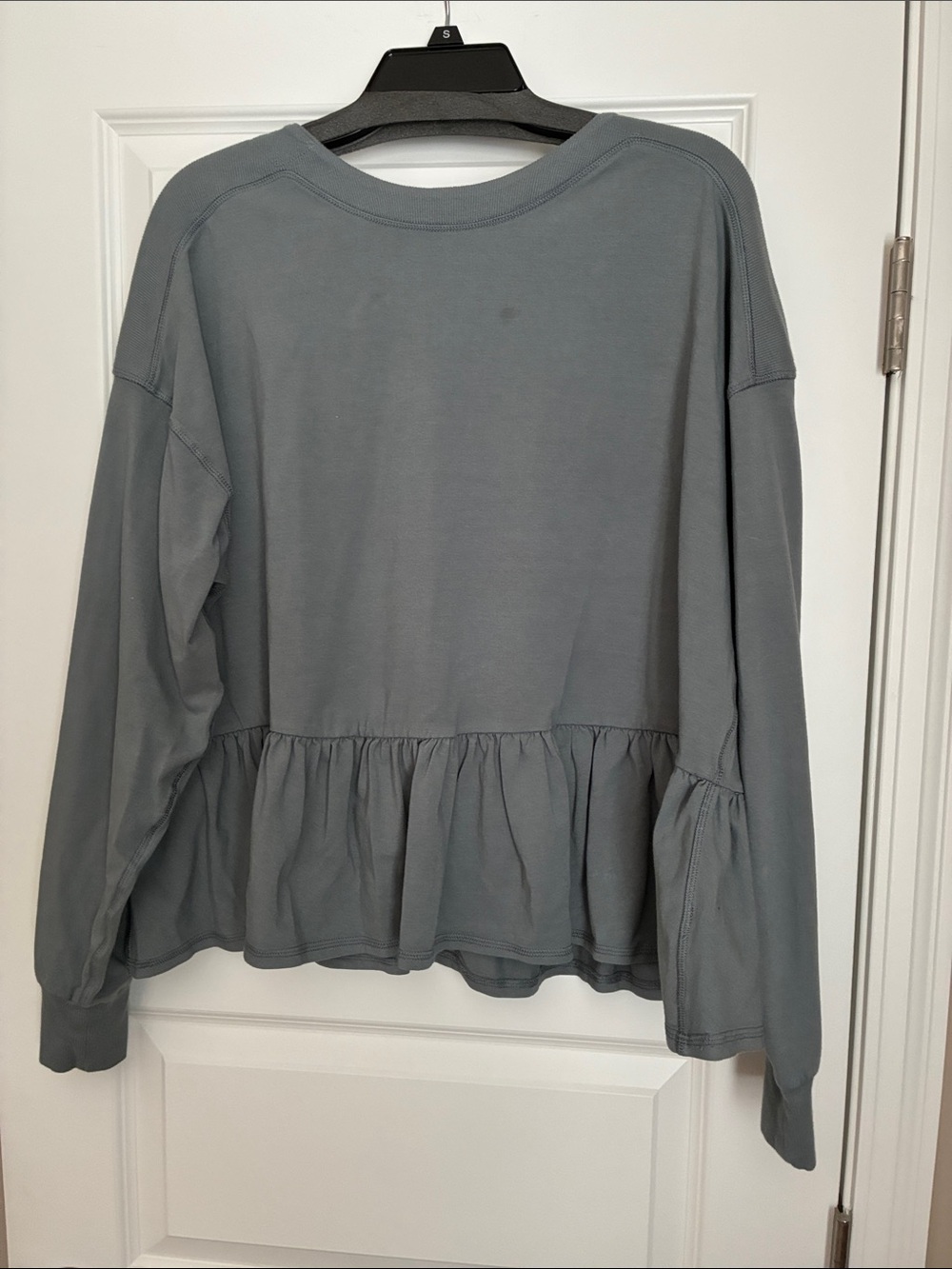 Free People movement Peplum Sweatshirt - Slate Blue